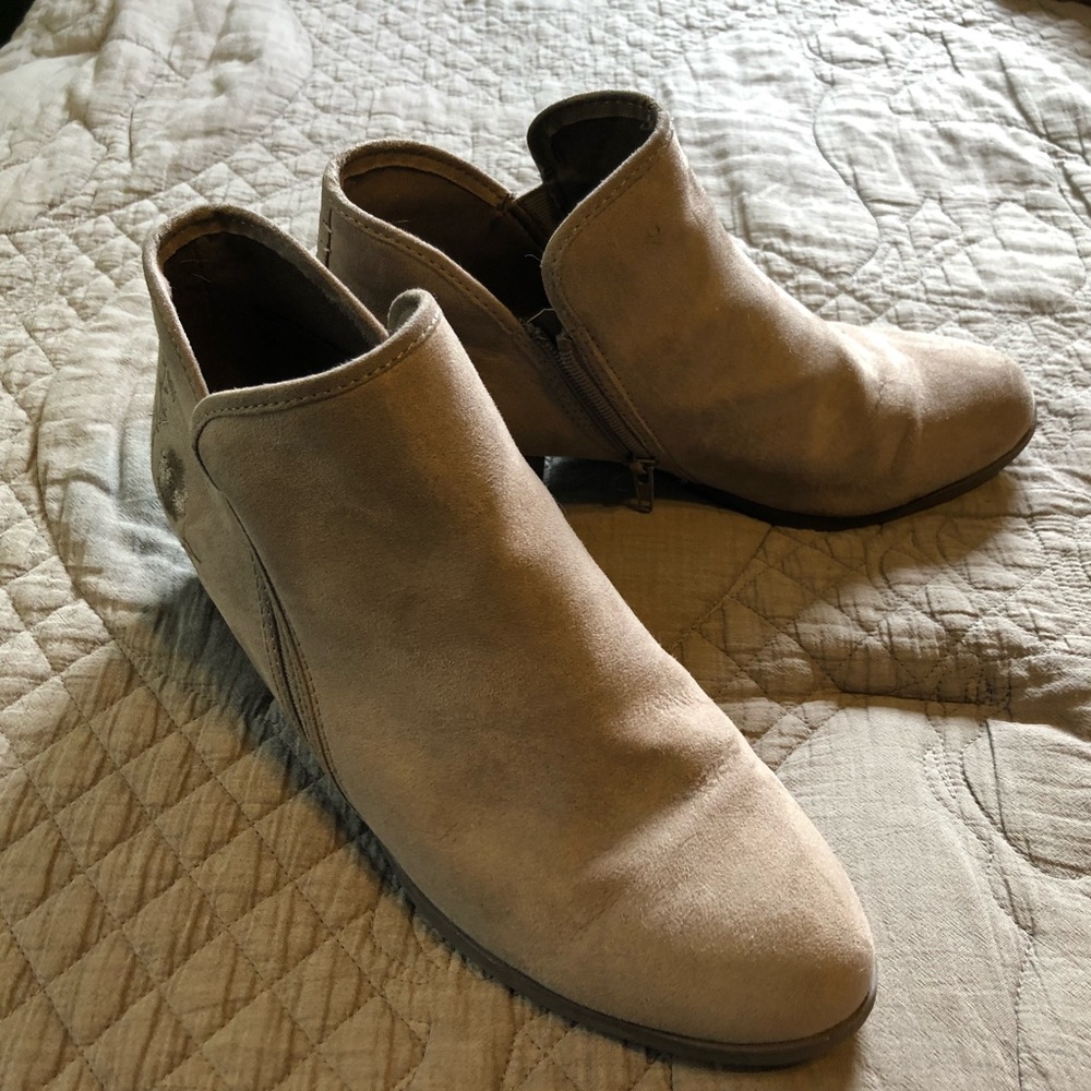 Tan booties